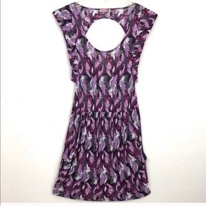 JUICY COUTURE butterfly open back dress